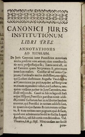 Annotationes ad Titulum.