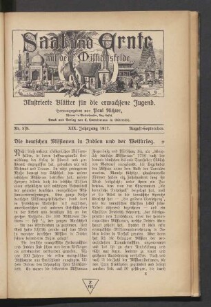 Nr. 8/9. August-September 1917