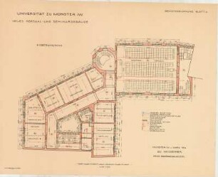 Hörsaal- und Seminargebäude der Universität Münster: Blatt 4, 2. Obergeschoß
