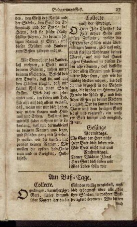 Am Buß-Tage.