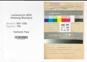 Entnazifizierung Paul Harbordt , geb. 10.01.1904 (Angestellter)