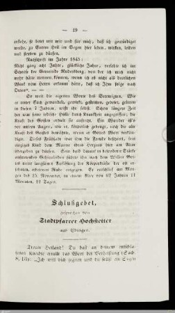 Schlußgebet