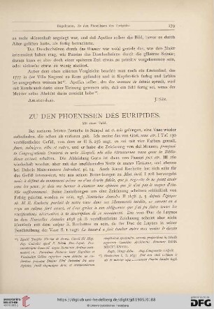 Zu den Phoenissen des Euripides