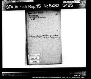 Hausierkonzessionen und -gesuche: Haye F.J. Büsing aus Jever, Deklamationen