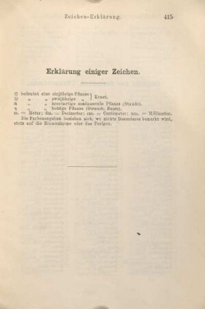 Erklärung einiger Zeichen.