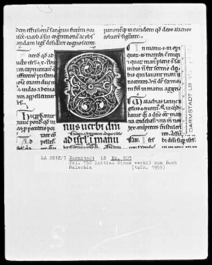 Die 12 kleinen Propheten mit Glosse — Initiale O(nus verbi), Folio 152recto