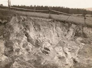 Schellerhau. Verwitterung des Granits zu Ackererde