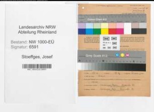 Entnazifizierung Josef Stoeffges, geb. 16.06.1899 (Dachdecker)
