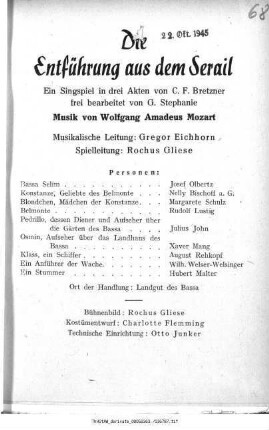 Die Entführung aus dem Serail