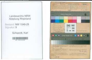 Entnazifizierung Karl Schwerdt , geb. 24.09.1906 (Rangierer)