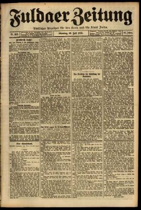 Ausgabe vom Montag, den 18. Juli 1921.
