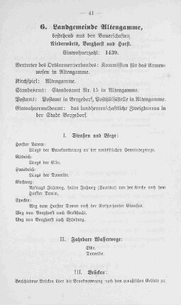6. Landgemeinde Altengamme.
