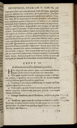 Caput VI. De Plantarum partibus & summis generibus