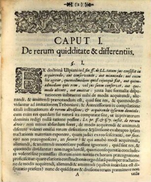 Disputatio Inauguralis Juridica De Modis Acquirendi, Alienandi, & Amittendi : Ad explanationem legis: Totum Jus. fin. ff. de Legibus