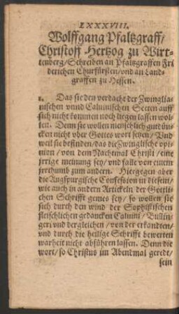 LXXXVIII. Wolffgang Pfaltzgraff ...