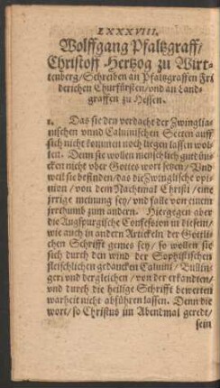 LXXXVIII. Wolffgang Pfaltzgraff ...