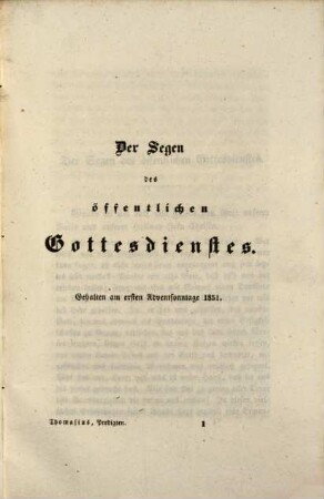 Predigten, 2. Predigten über freie Texte