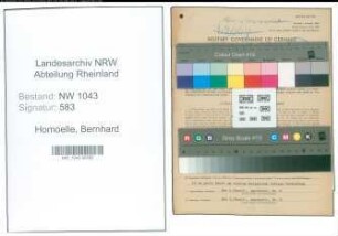 Entnazifizierung Bernhard Homoelle , geb. 27.02.1919 (Amtsangestellter)