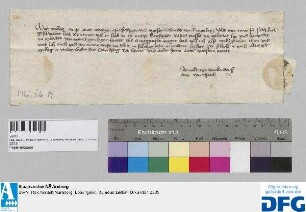 Arnolt von Seckendorff von Windspach sagt der Nürnberger Kaufmannschaft sicheres Geleit zur Frankfurter Fastenmesse zu.