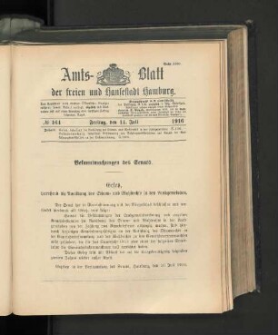 No. 164, 14. Juli 1916