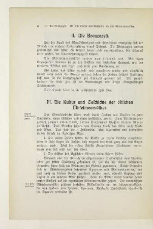 II. Die Bronzezeit