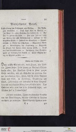 Vierzehnter Brief