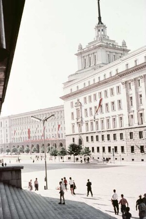 Das Parteigebäude der Kommunistischen Partei, heute Regierungsgebäude Bulgariens in Sofia