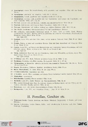 Porzellan, Geschirr, Figürliches Porzellan, Fayencen (Nr. 115-2312a)