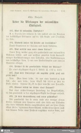 Elfter Abschnitt. Ueber die Wirkungen der vulcanischen Thätigkeit