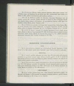 Professorum Extraordinariorum.