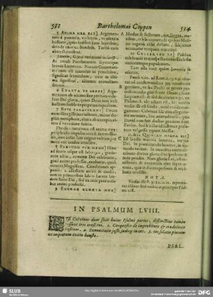 In Psalmum LVIII.[i.e. LVII.] Psalmus LVIII. [i.e. LVII.]
