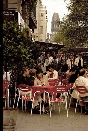 Berlin: Kaffeegäste; Uhlandstraße, Ecke Ku' Damm