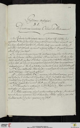 Thesensammlung: Positiones theologicæ. §. I. De extrema unctione, Ordine, et Matrimonio