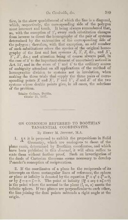 On conicoids referred to boothian tangential coordinates.