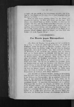 Der Verein gegen Thierquälerei.
