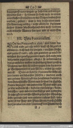 VII. Von Fontanellen