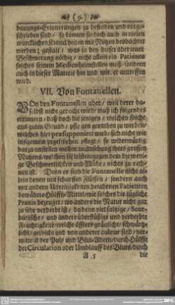 VII. Von Fontanellen
