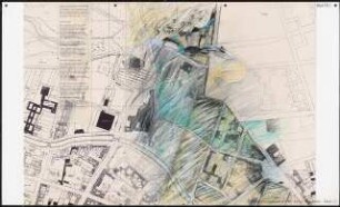 Kunst zur Raumdefinition Schinkelwettbewerb 1988: Lageplan