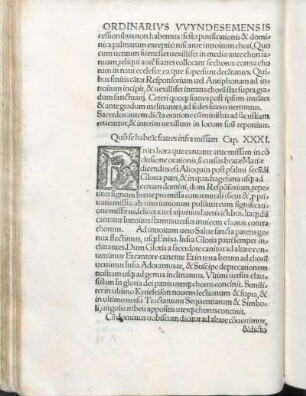 Cap. XXXI. Quō se habeant fratres infra missam