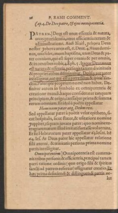 Cap. 4. De Deo patre, & eius omnipotentia.