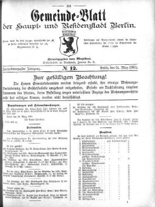 1901,12: No. 12, 24. März 1901