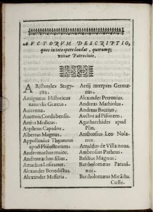 Auctorum Descriptio,