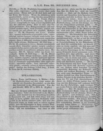 Arnold, A.: Über die Rechtschreibung und über einige andere Abschnitte der Deutschen Sprachlehre. Berlin, Posen, Bromberg: Mittler 1833