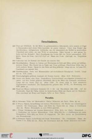 Verschiedenes (Nr. 263-341)