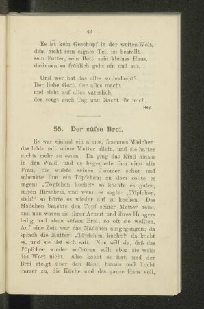 55. Der süsse Brei.