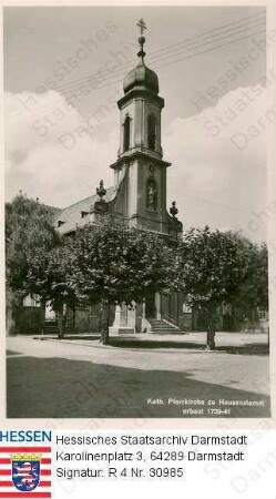 Heusenstamm, Katholische Pfarrkirche (erbaut 1739-1741) / Vorderansicht