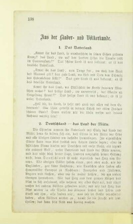 Aus der Länder- und Völkerkunde