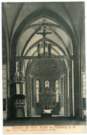 Mühlberg. Inneres der Altstädter Kirche
