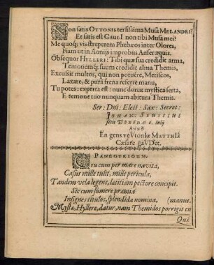 Panegyricum.
