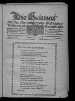 Die Heimat. 1921-1944